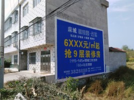  鹿邑墙体广告质量分析