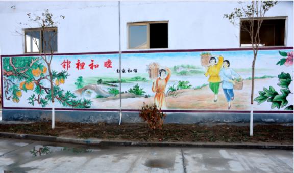 鹿邑乡镇文化墙 乡风文明焕发新活力
