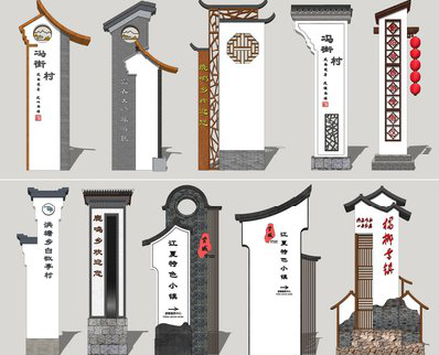  鹿邑美丽乡村标识标牌有哪些分类？